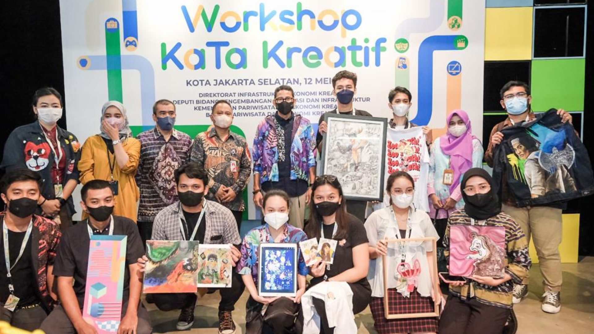 Menparekraf Dukung Pemkot Jaksel Konversi Ruang Publik Jadi Etalase Pelaku Ekraf Seni Rupa