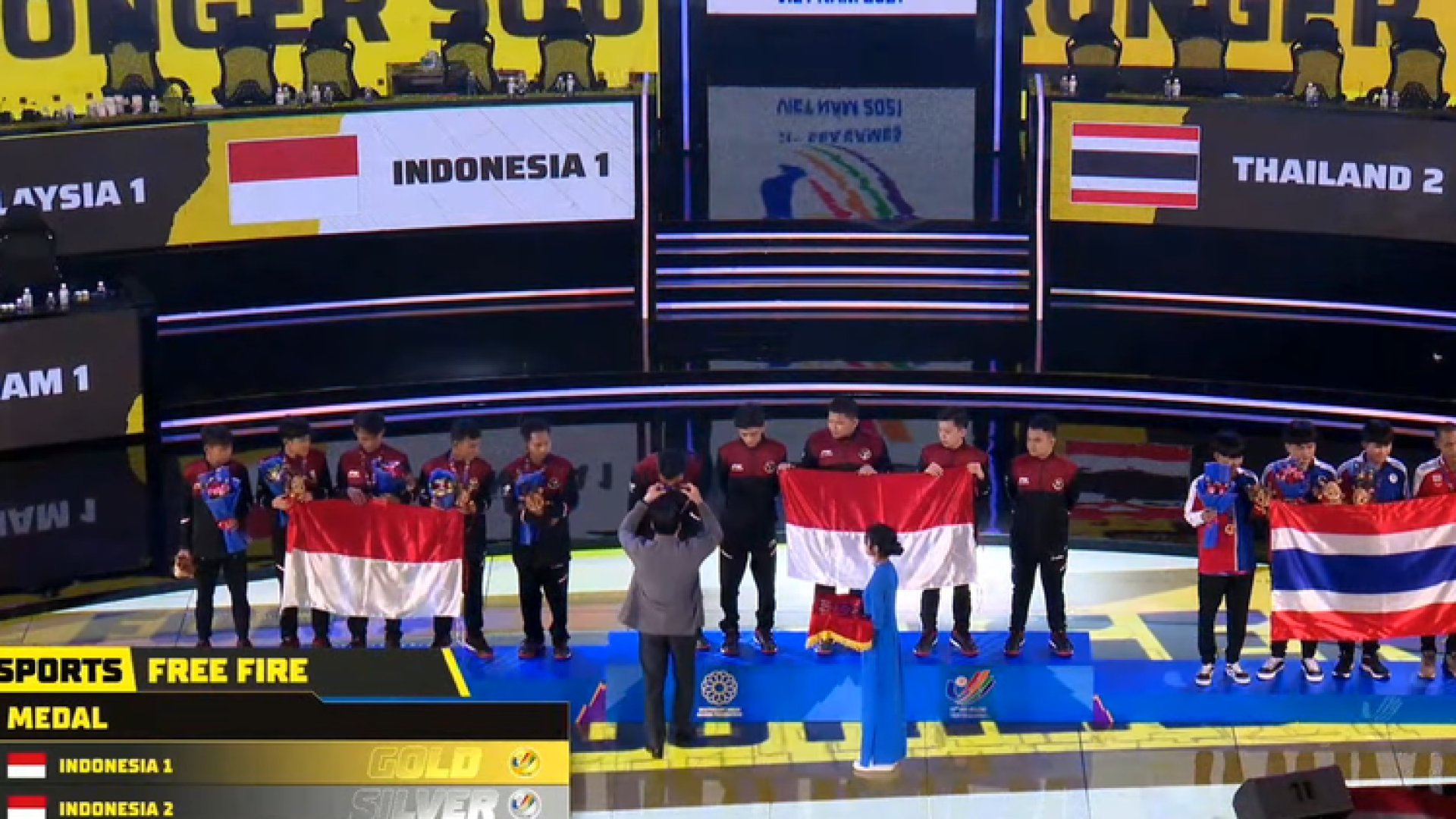 SEA Games Vietnam 2022 : Tim Free Fire Indonesia Borong Medali Emas dan Perak