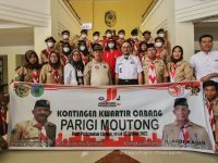 Pelepasan Kontingen Kwartir Pramuka Parimo Menuju Jambore Nasional XI Cibubur