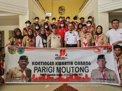 Pelepasan Kontingen Kwartir Pramuka Parimo Menuju Jambore Nasional XI Cibubur