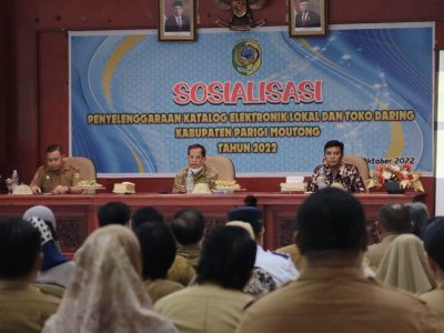 Sosialisasi Penyelenggaraan E-Katalog Lokal dan Toko Daring diParimo Harus 100 Persen