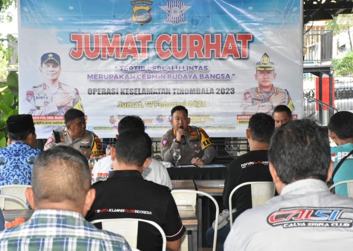 Dirlantas Polda Sulteng Kemas Ops Keselamatan Tinombala melalui “Jumat Curhat”