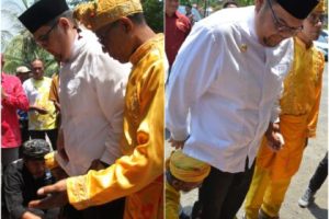 PJ. Bupati Parimo Tiba di Rumah jabatannya, dan disambut Secara Adat oleh Dewan Adat Patanggota Kaili