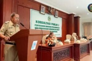 Resmi Buka Rapat Konsultasi Publik II : Wabup Pinta dalam Penyusunan RPPLH mendapat Payung Hukum