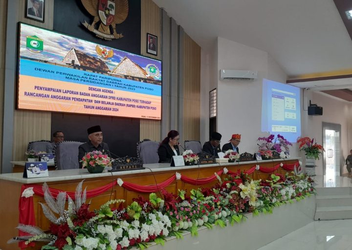 Wakil Bupati Poso Hadiri Rapat Paripurna DPRD terkait RAPBD 2024