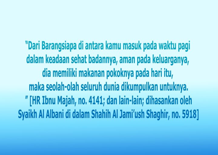 Menjaga Kesehatan Tubuh dan Jiwa Sesuai Ajaran Islam