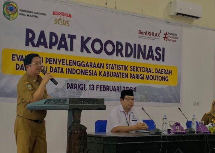 Bappelitbangda Parimo Gelar Rakor Evaluasi Penyelenggaraan Statistik Sektoral Daerah dan Satu Data Indonesia