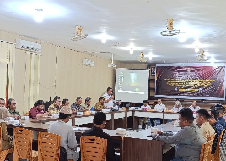 Gelar Rakor, KPU Parimo Beri Tahapan Syarat Dukungan Bakal Calon Perseorangan
