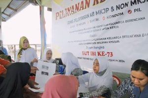 Sebanyak 133 Orang IRT di Kecamatan Bolano Mendapatkan Pelayanan KB Gratis