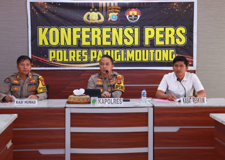Berhasil Ungkap Kasus Dan Amankan Pelaku Curanmor,Polres Parigi Moutong Gelar Konfrensi Pers