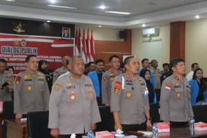 Dialog Publik, Kabidhumas Polda Palu: Polri Siap Jaga Dukung Agenda Pembangunan Nasional