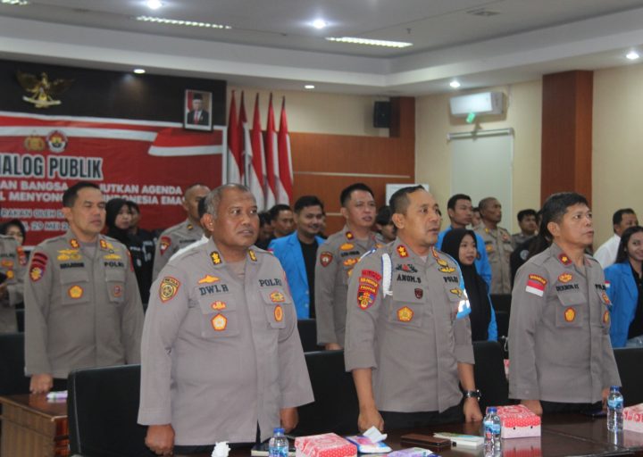 Dialog Publik, Kabidhumas Polda Palu: Polri Siap Jaga Dukung Agenda Pembangunan Nasional