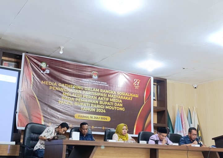 KPU Parigi Moutong Gelar Media Gathering Diikuti 37 Perwakilan Media