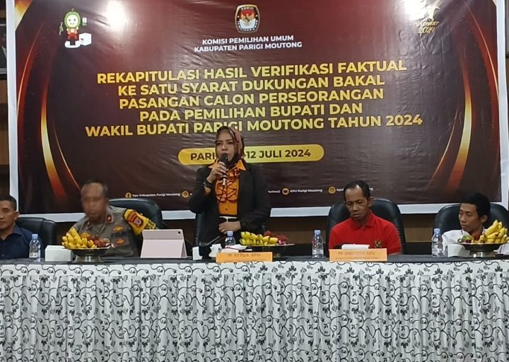Gelar Rekapitulasi Verfak, Ketua KPU Parigi Moutong, Ariyana: Saya Harap Dapat Hasil Yang Sesuai