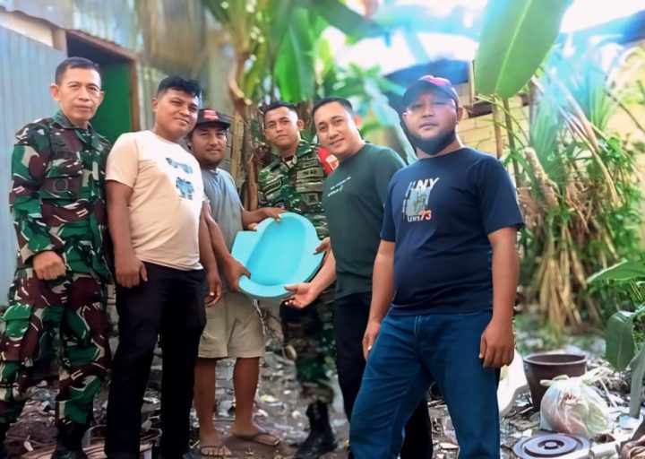 Pabung Koramil 1306-08/Parigi Moutong, Lanjutkan Program 1000 Jamban Bagi Masyarakat Kurang Mampu