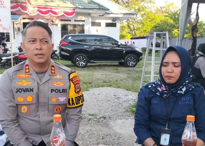 Polres Parigi Moutong Berlakukan Pembatasan Pengunjung Pada Tahapan Pendaftaran Pilkada di KPU
