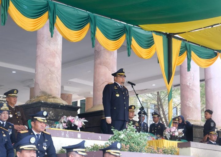 Upacara HARHUBNAS 2024, Pj. Bupati Parmout Bacakan Amanat Menteri Perhubungan