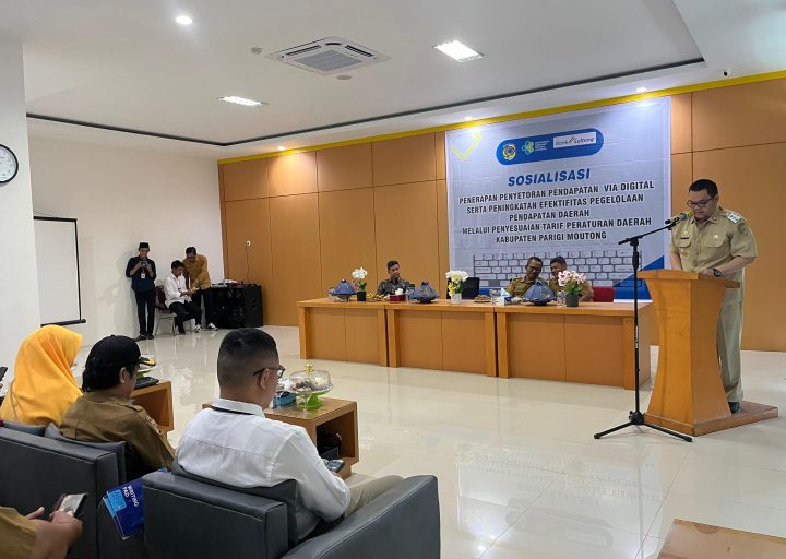 Sosialisasi Penerapan Penyetoran Pendapatan Via Digital, Begini Pesan Pj Bupati Parigi Moutong!