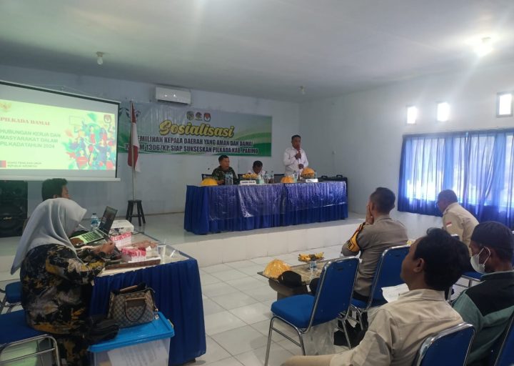 Sosialisasi Pengamanan Pilkada 2024 Parigi Moutong, Pabung Parmout : Wujudkan Suasana Kondusif, Damai dan Adil