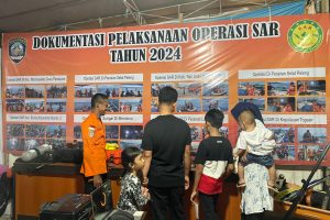Basarnas Simulasikan Tugas Fungsi pada Masyarakat Banggai