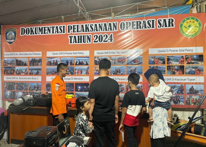 Basarnas Simulasikan Tugas Fungsi pada Masyarakat Banggai