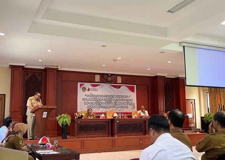 Upaya Meningkatkan Implementasi Satu Data Indonesia Diskominfo Kabupaten Parigi Moutong Gelar Sosialisasi Statistik Sektoral