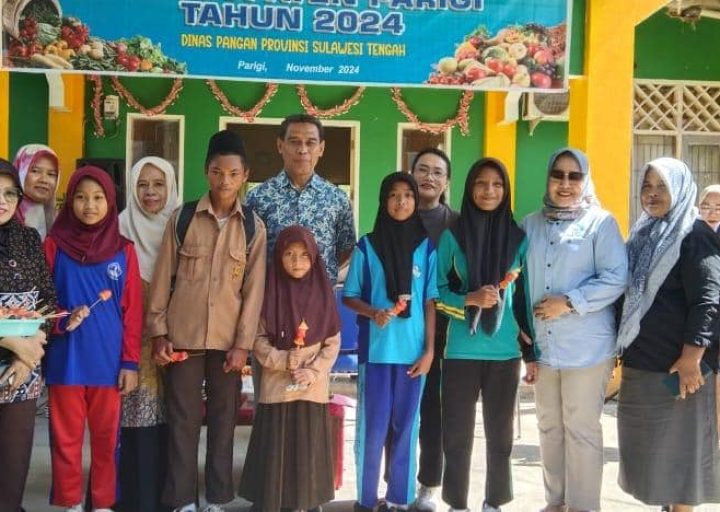 Pemprov. Sulteng Bekerja Sama Dengan Dinas Ketapang Gelar Gerakan Makan Sayur dan Buah Tahun 2024 di Kabupaten Parigi Moutong