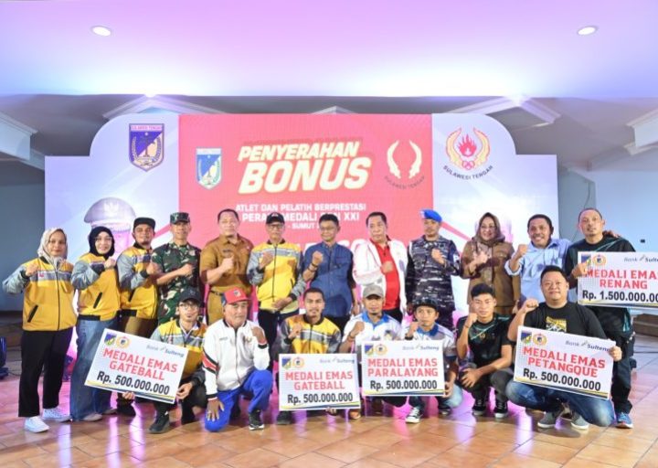 Bak Hujan Berkah, Para Atlet PON Diguyur Bonus Dari Pemprov Sulteng