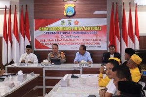 Parigi Moutong Siapkan Pengamanan Idul Fitri, Pemda dan Polres Gelar Rakor Lintas Sektoral