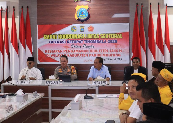 Parigi Moutong Siapkan Pengamanan Idul Fitri, Pemda dan Polres Gelar Rakor Lintas Sektoral