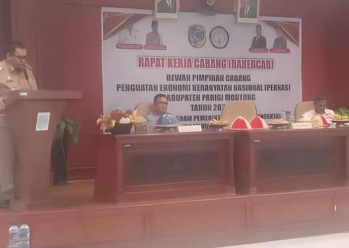 Rakercab PEKNAS Parigi Moutong Dibuka Resmi oleh Pj Bupati Richard Arnaldo