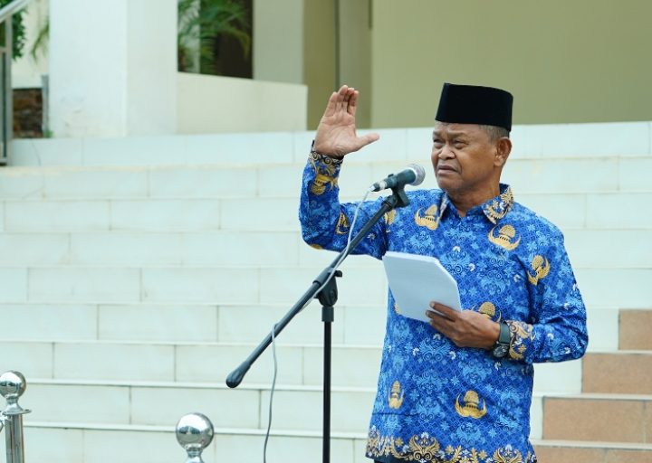 Masa Purnabakti, Gubernur Rusdy Mastura Bersamai Pemprov. Sulteng Gelar Apel Gabungan