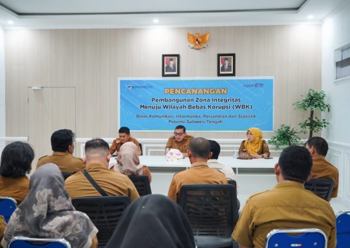 Melangkah Menuju Wilayah Bebas Korupsi: Diskominfosantik Sulteng Pencanangkan Zona Integritas