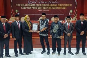 Usai PSU, Erwin–Sahid Ditetapkan sebagai Bupati-Wabup Parigi Moutong