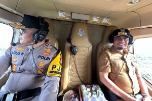 Kapolda dan Gubernur Sulteng Pantau PSU Banggai, Tiba dengan Helikopter