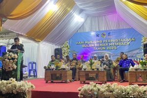 Bupati Parigi Moutong Resmikan Perayaan Hari Kunjung Perpustakaan dan Bulan Gemar Membaca 2025 di Taman Literasi