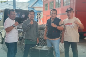 Lindungi Permukiman dan Sekolah, BPBD Serahkan 230 Material Pengendalian Banjir