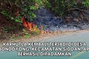 Kebakaran Lahan di Bondoyong Terkendali, BPBD Imbau Warga Waspada