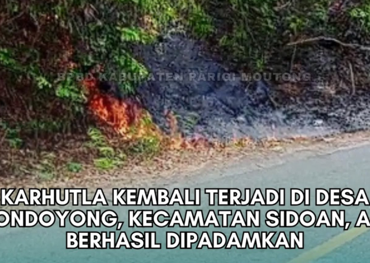 Kebakaran Lahan di Bondoyong Terkendali, BPBD Imbau Warga Waspada