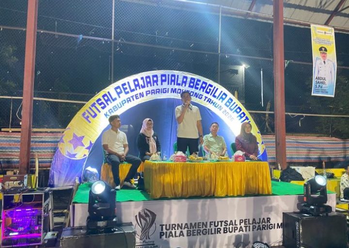 Bupati Parigi Moutong Buka Turnamen Futsal Pelajar Piala Bergilir 2026