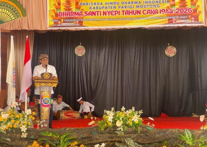 Bupati Parigi Moutong Hadiri Dharma Santi Nyepi, Tekankan Harmoni dalam Keberagaman