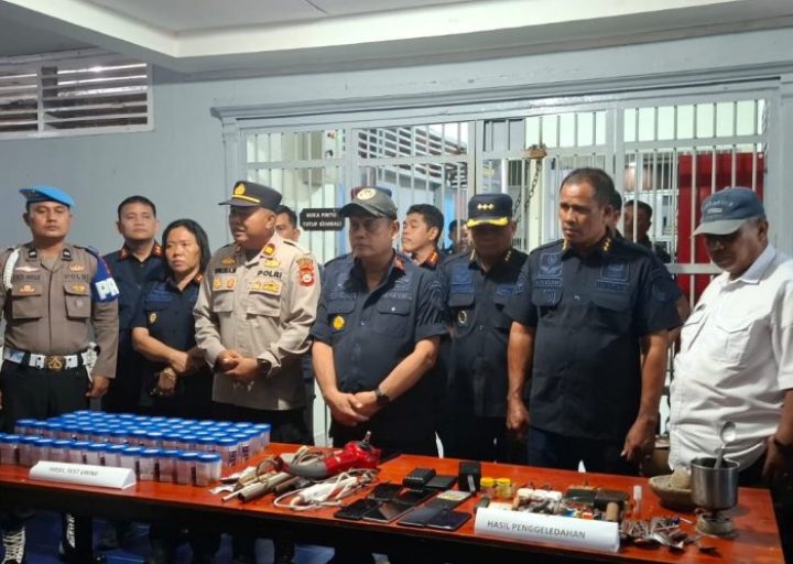 Sidak Lapas Parigi Temukan 7 Handphone, 12 Warga Binaan Positif Narkoba