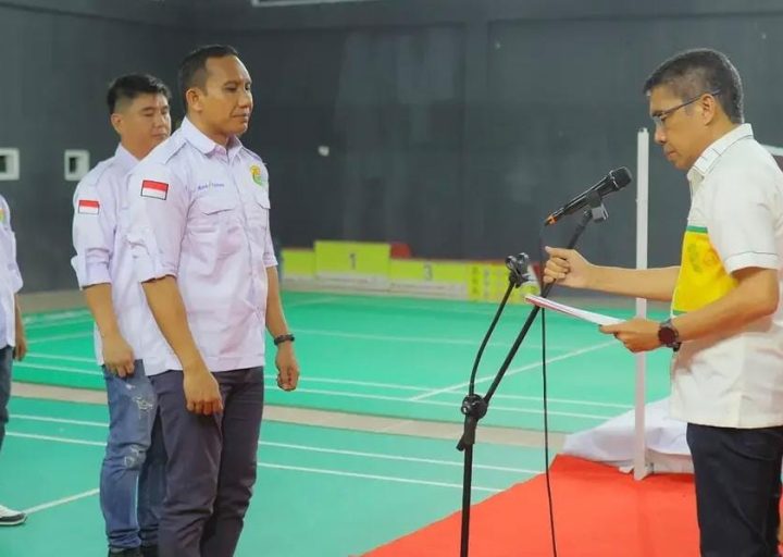 Abd. Gafur Resmi Pimpin PBSI Parigi Moutong, Siap Cetak Atlet Berprestasi
