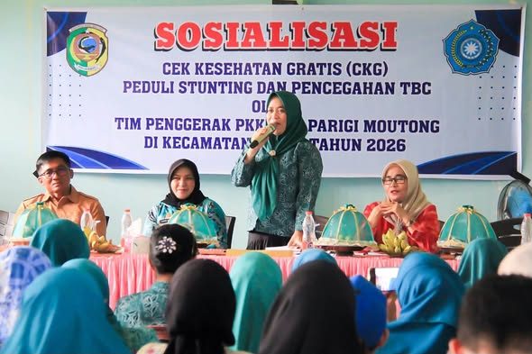 Capaian CKG Parimo Terbaik se-Sulteng, Ketua TP-PKK Ingatkan Evaluasi SPM